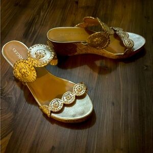 Jack Rogers Wedge Shoes Size 9 only worn twice- perfect condition